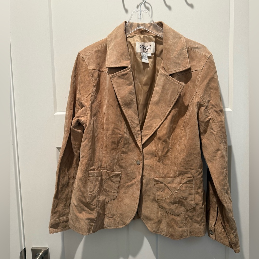 Vintage Tan Suede Blazer size L